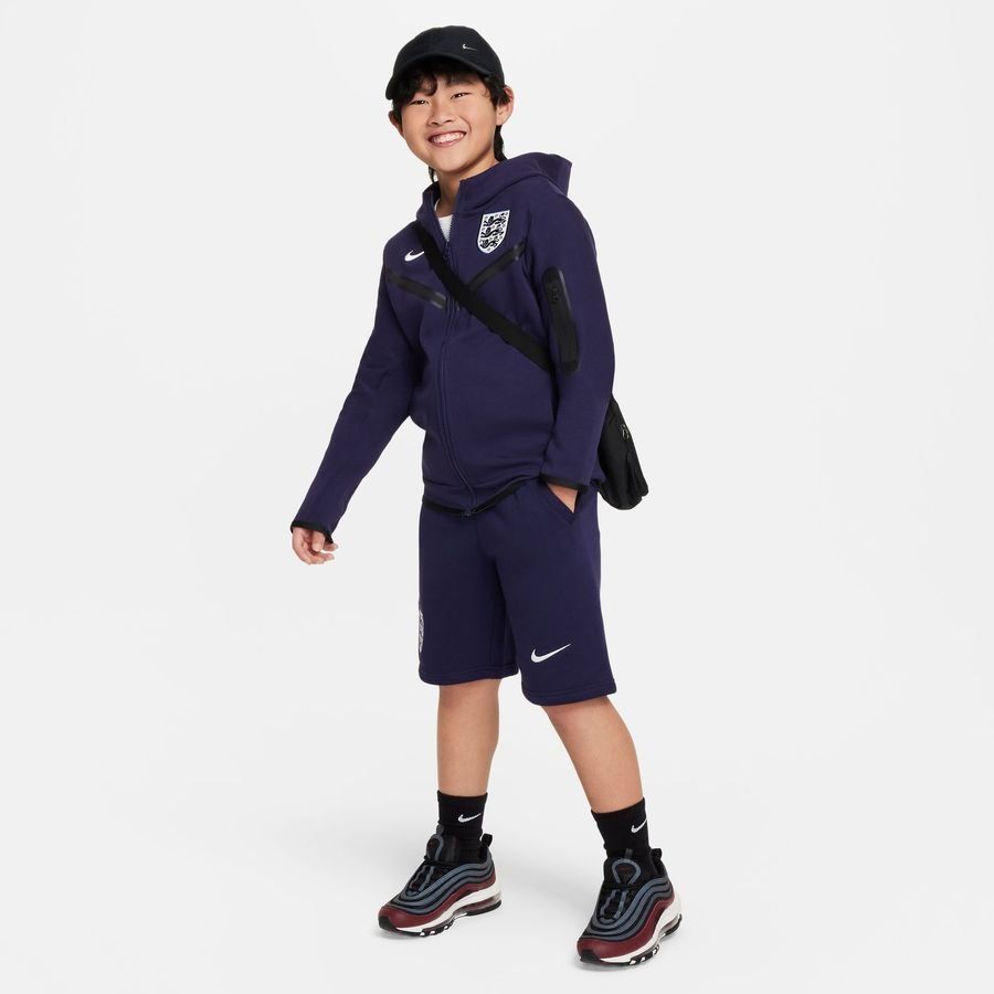 Angleterre Short Jogging NSW Club French Terry - Purple Ink/Blanc Enfant