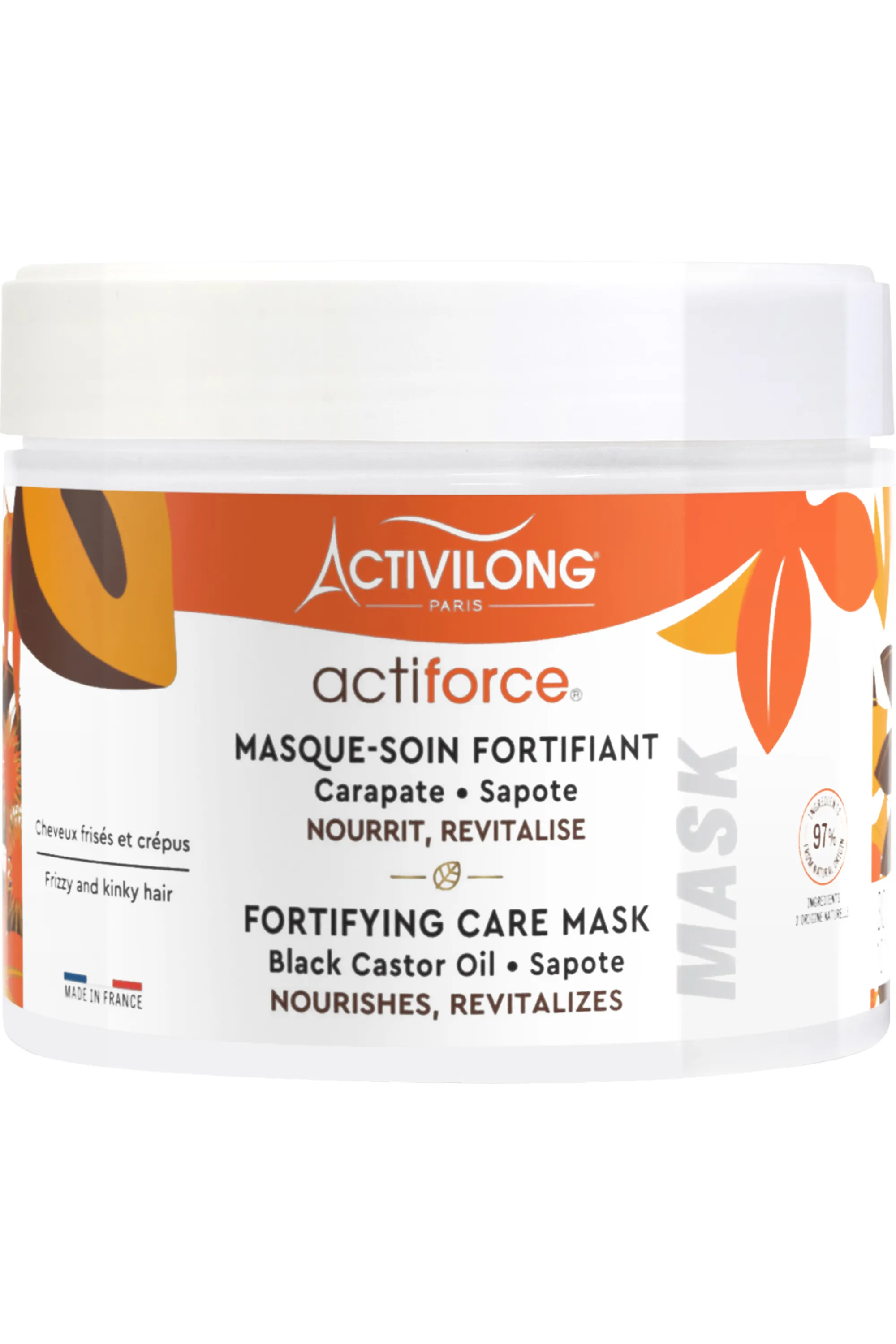 Activilong Masque-Soin Fortifiant pour cheveux frisés & crépus Actiforce-300 ml