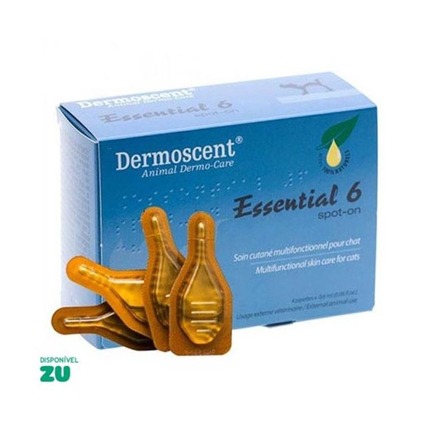 Dermoscent Essencial 6 Spot On Gato 4 Pipetas