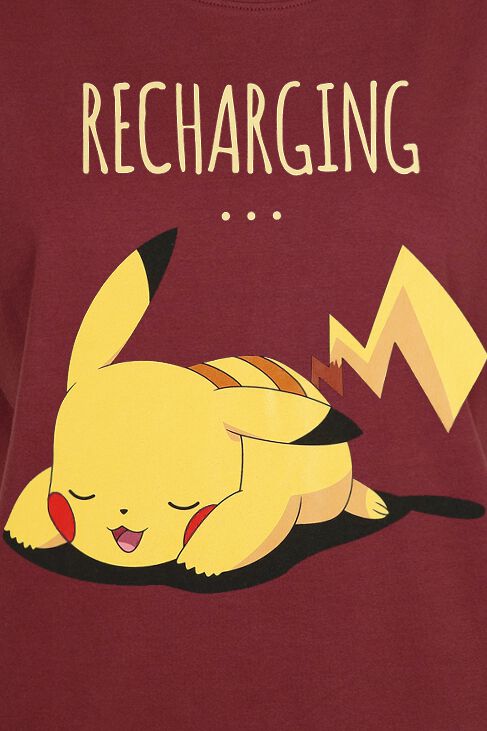 Pikachu - Recharging | Pokémon T-Shirt Manches courtes