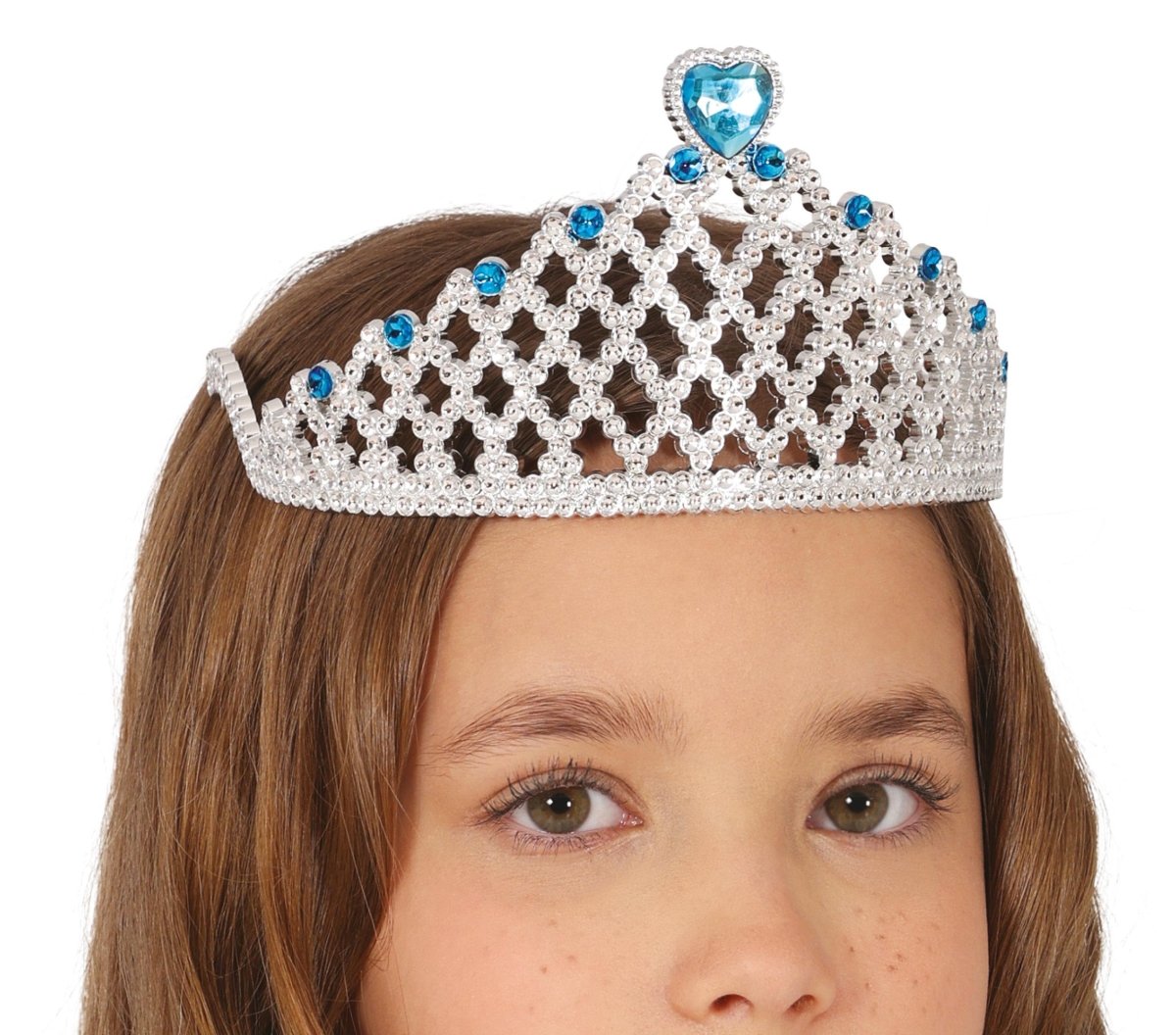 Blauw Zilveren Tiara Kind