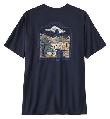 T-Shirt Patagonia 50 Year Responsibili-Tee Bleu