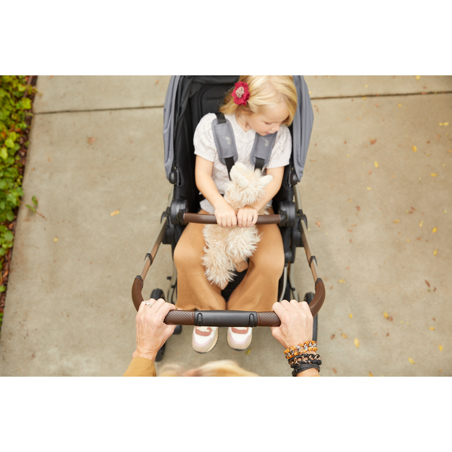 baby jogger Kinderwagen City Sights inkl. Babywanne Dark Slate und Wetterschutz