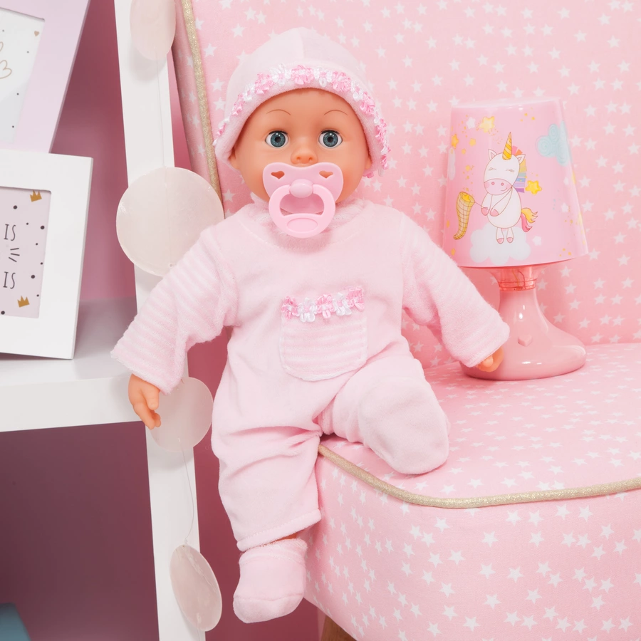 bayer Design First Words Baby 38 cm rosa