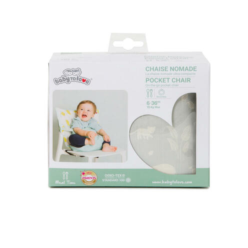Chaise Nomade Green Tropic - BABYTOLOVE