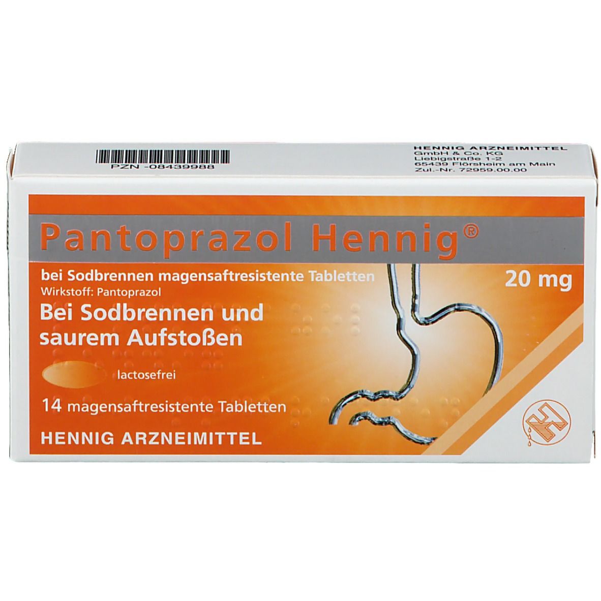 Pantoprazol Henning 20 mg