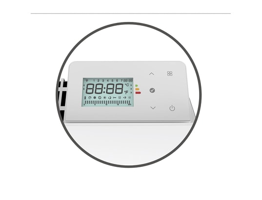 BATILEC - Radiateur inertie Radiateur électrique leona verre 1000w blanc