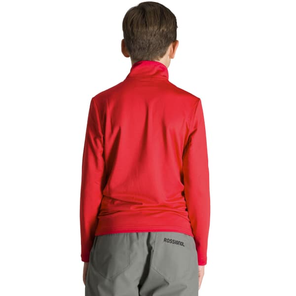 Sweat polaire ROSSIGNOL BOY 1/2 ZIP WARM STRETCH SPORTS RED