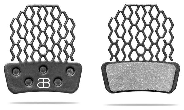 Paire de Plaquettes Organiques Absolute Black Graphène Aluminium Sram G2