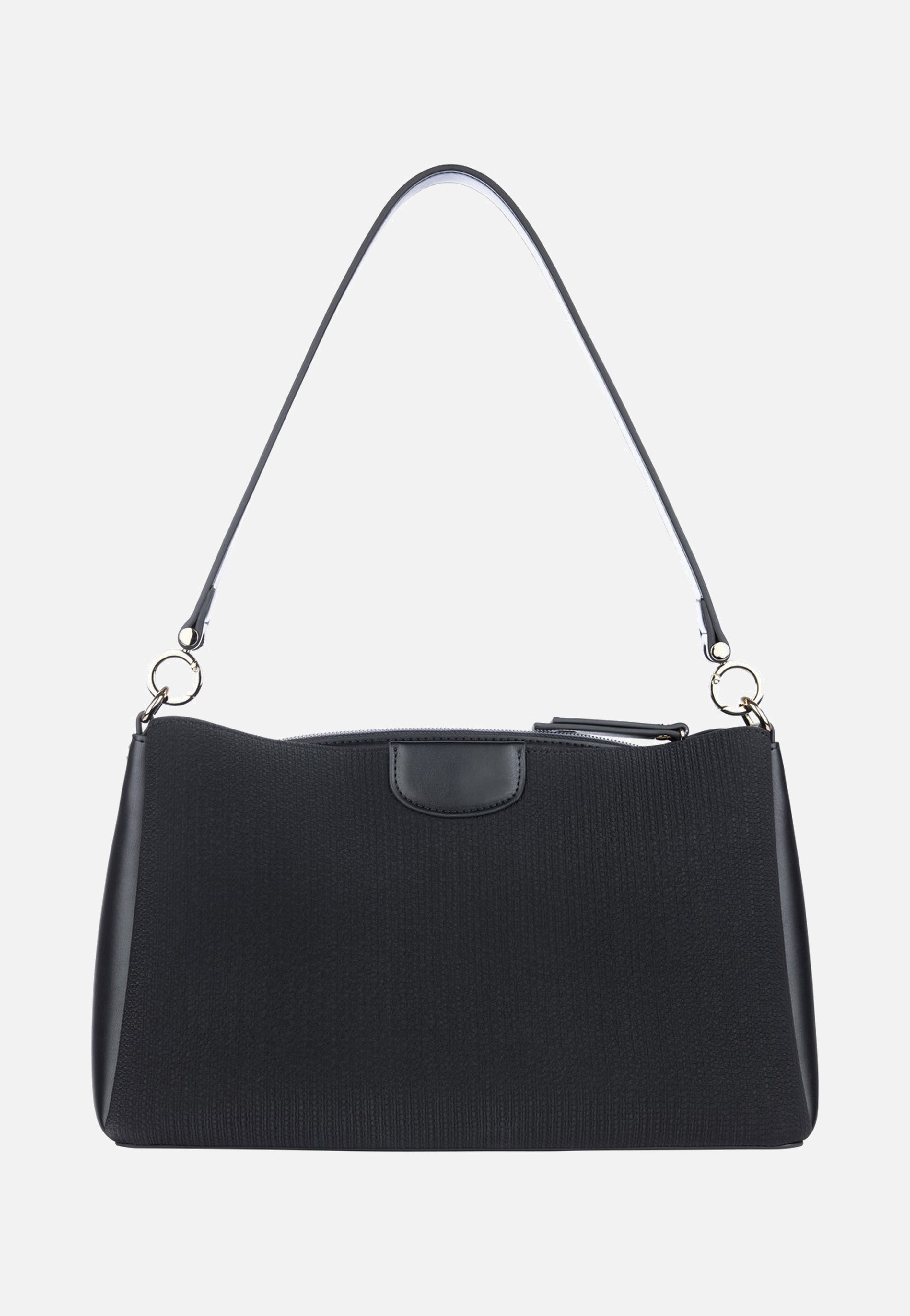 Leah Shoulder Bag M Black - Umhängetasche