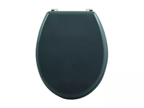 Abattant wc MDF CLEO Gris Anthracite - Charnières Inox MSV