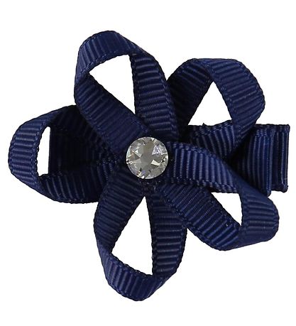 Little Wonders H?rblomst - IngRød - 4 cm - Grosgrain - Navy