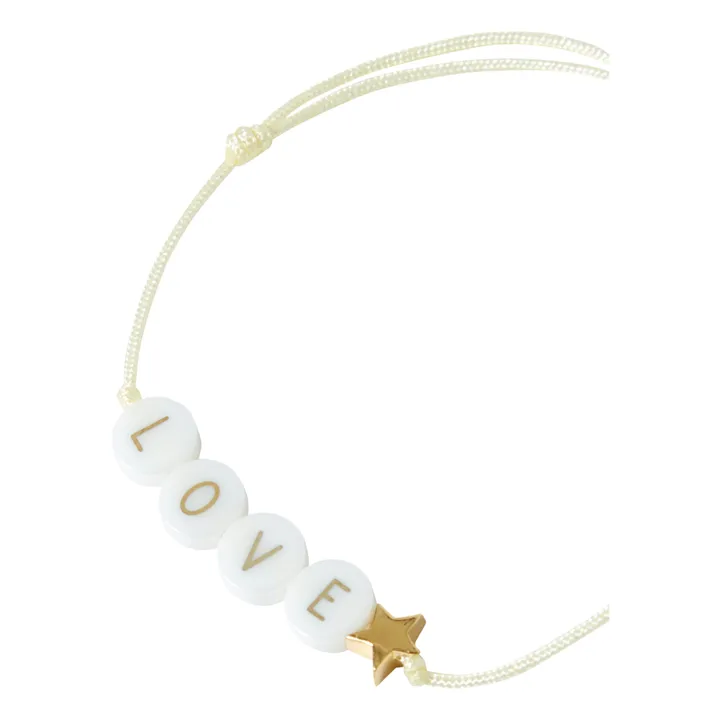 Bbuble Bracelet Love Perles Céramique Bbuble x Smallable | Vanille