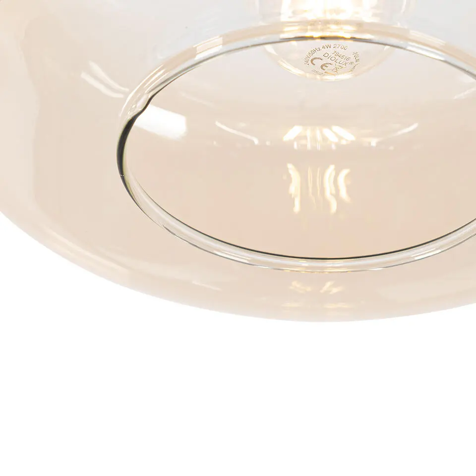 Qazqa hanglampen bizle beige e27
