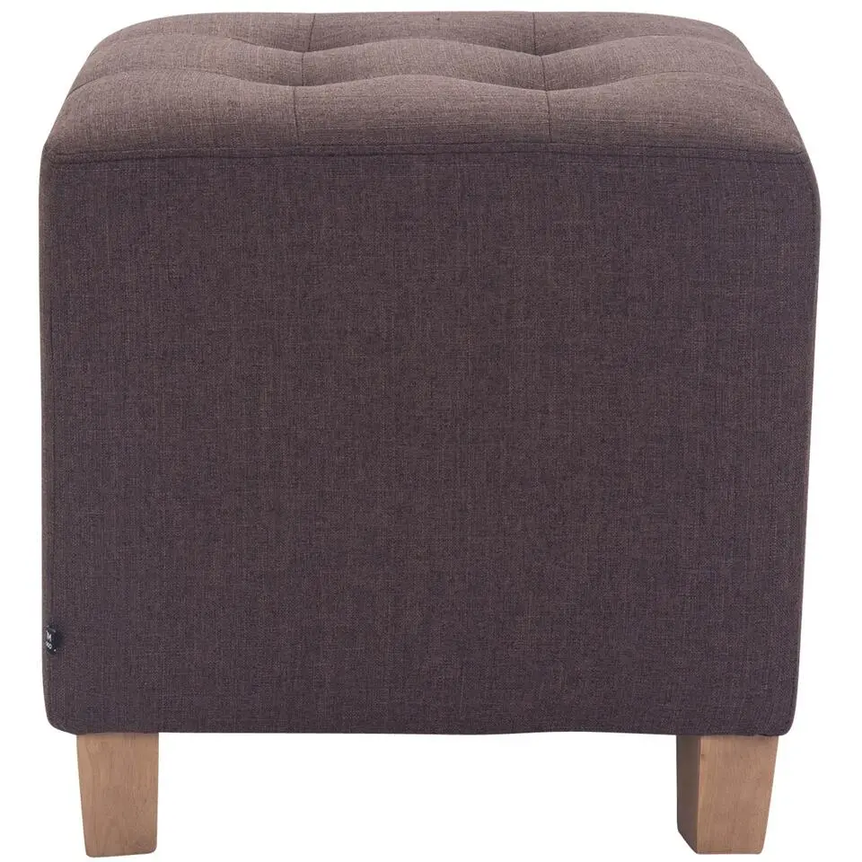 CLP Hocker Pharao antiek licht Frame - Stof - bruin