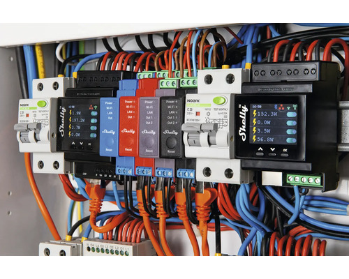 Shelly Pro 1PM - relais max. 16A 1 fase 1 kanaal DIN meetfunctie WLAN LAN