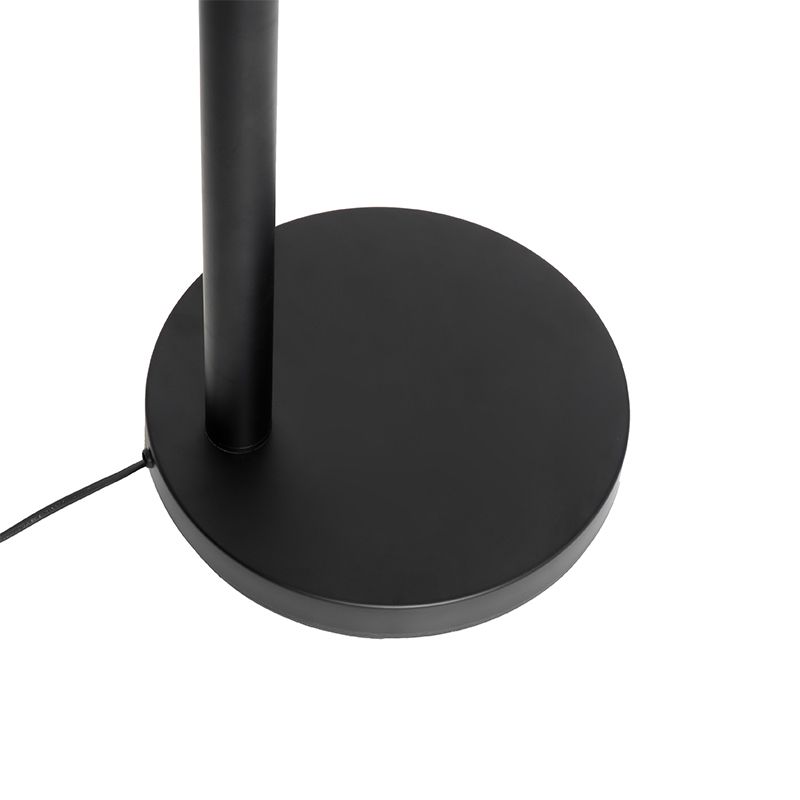 Design vloerlamp zwart incl. LED 5-lichts dimbaar - Sixties Trento