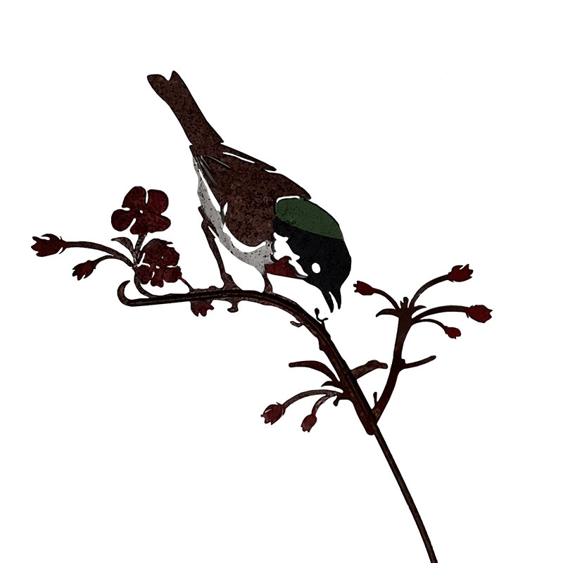 Ensemble 3 tuteurs oiseaux sur branches 93cm