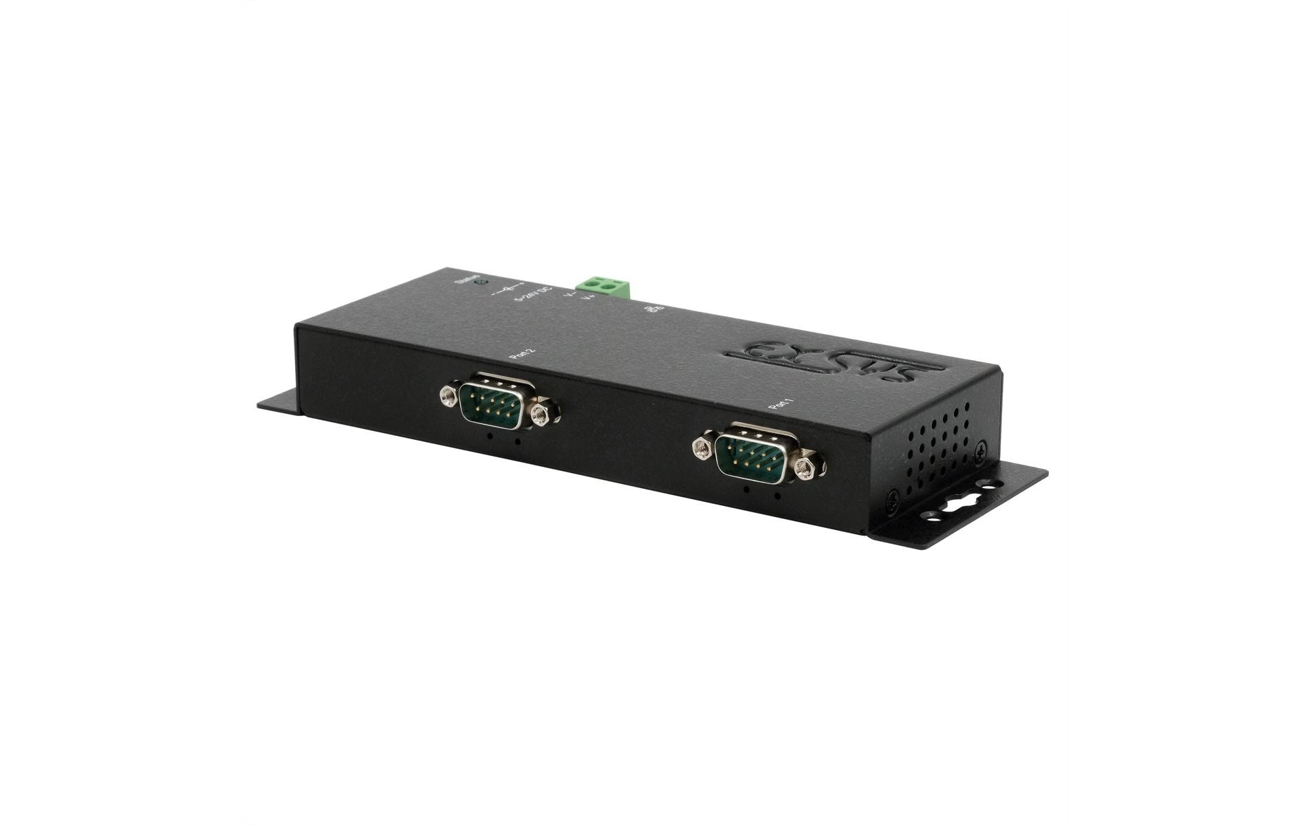 Serieller Geräteserver EX-6122-2 2-Port-RS-232/422/485<br>Ethernet zu 2x RS-232/422/485 port, inkl. 12V/3A Netzteil