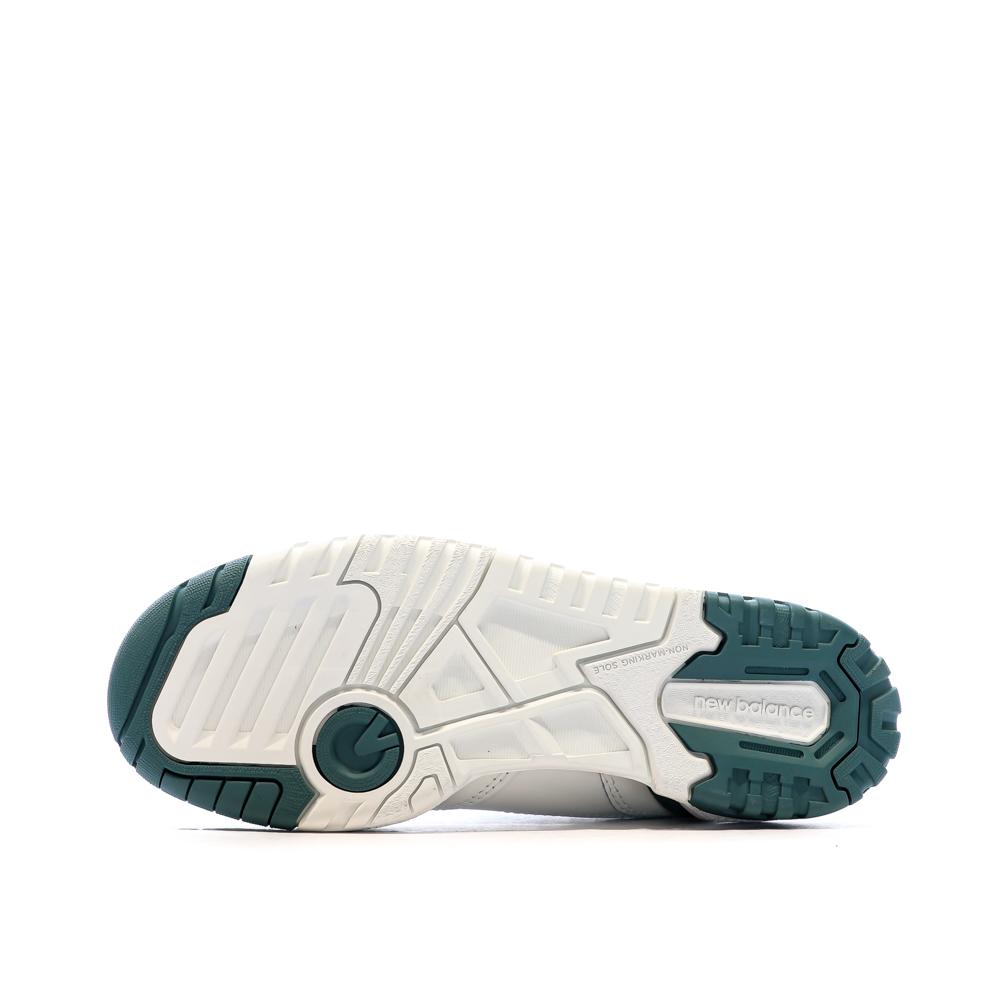 New Balance Baskets Blanches/Vert Femme New Balance 550
