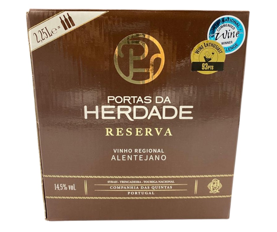 VINHO TINTO PORTAS DA HERDADE RESERVA ALENTEJO BAG IN BOX 2.25L