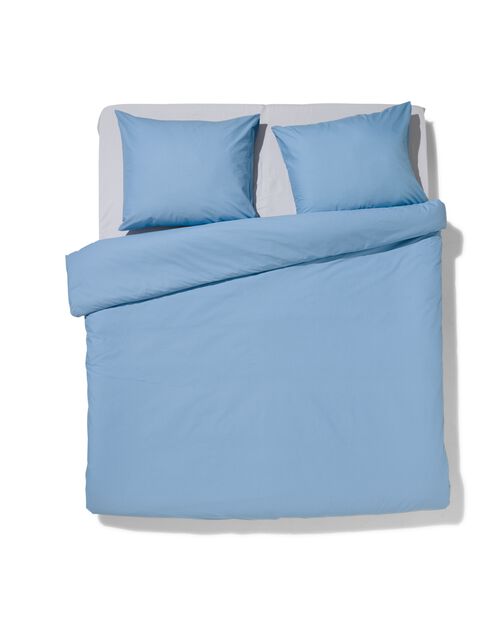 housse de couette en coton doux 200x200/220 bleu glacier