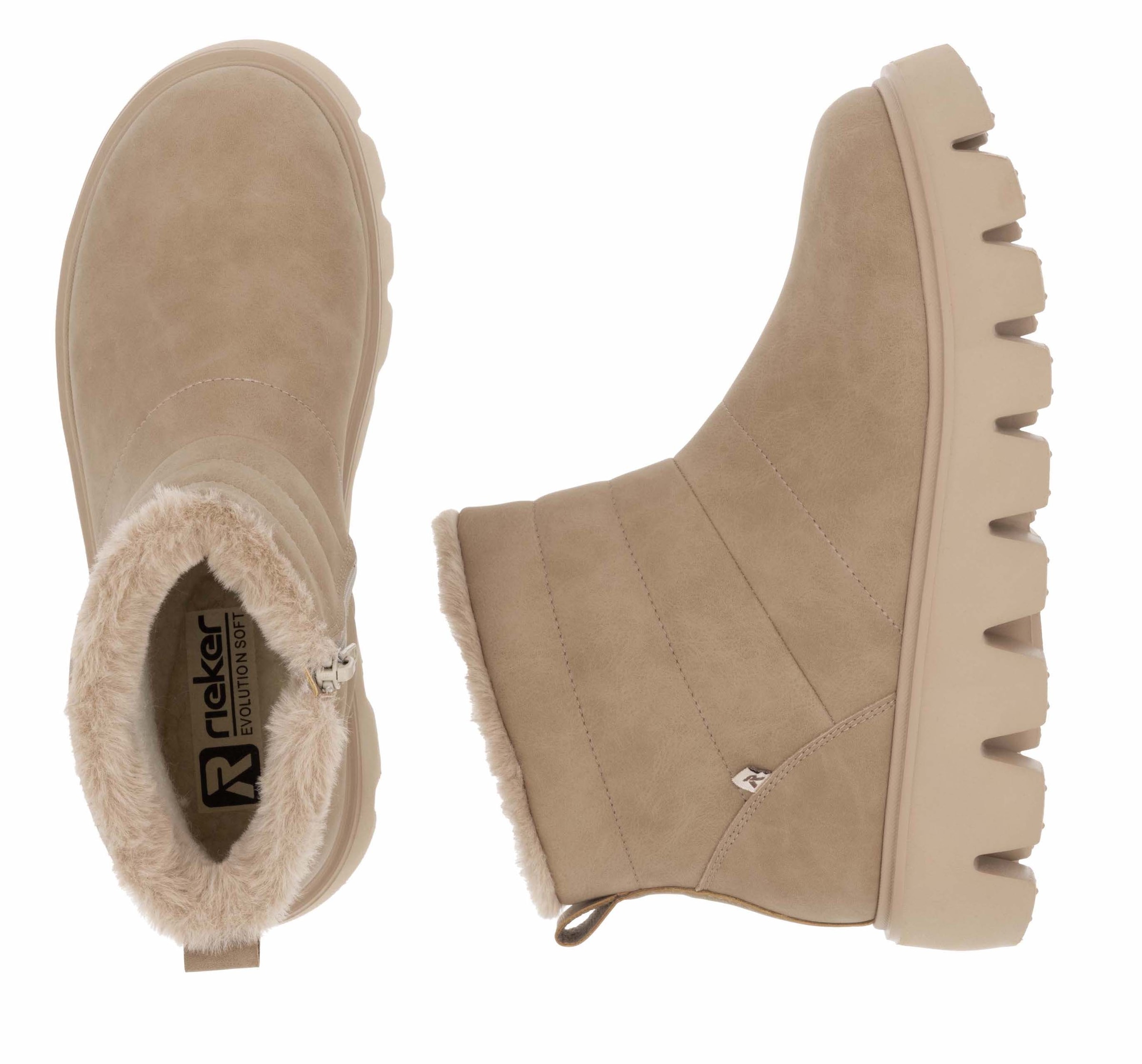 RIEKER Sport Winterboots  Schlupfboots, Stiefelette mit herausnehmbarer Soft-Einlage