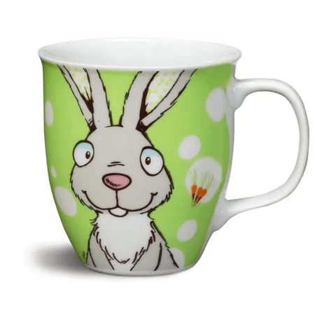 NICI Tasse Hase hellgrau Porzellan Tasse, 9,5 x 10cm