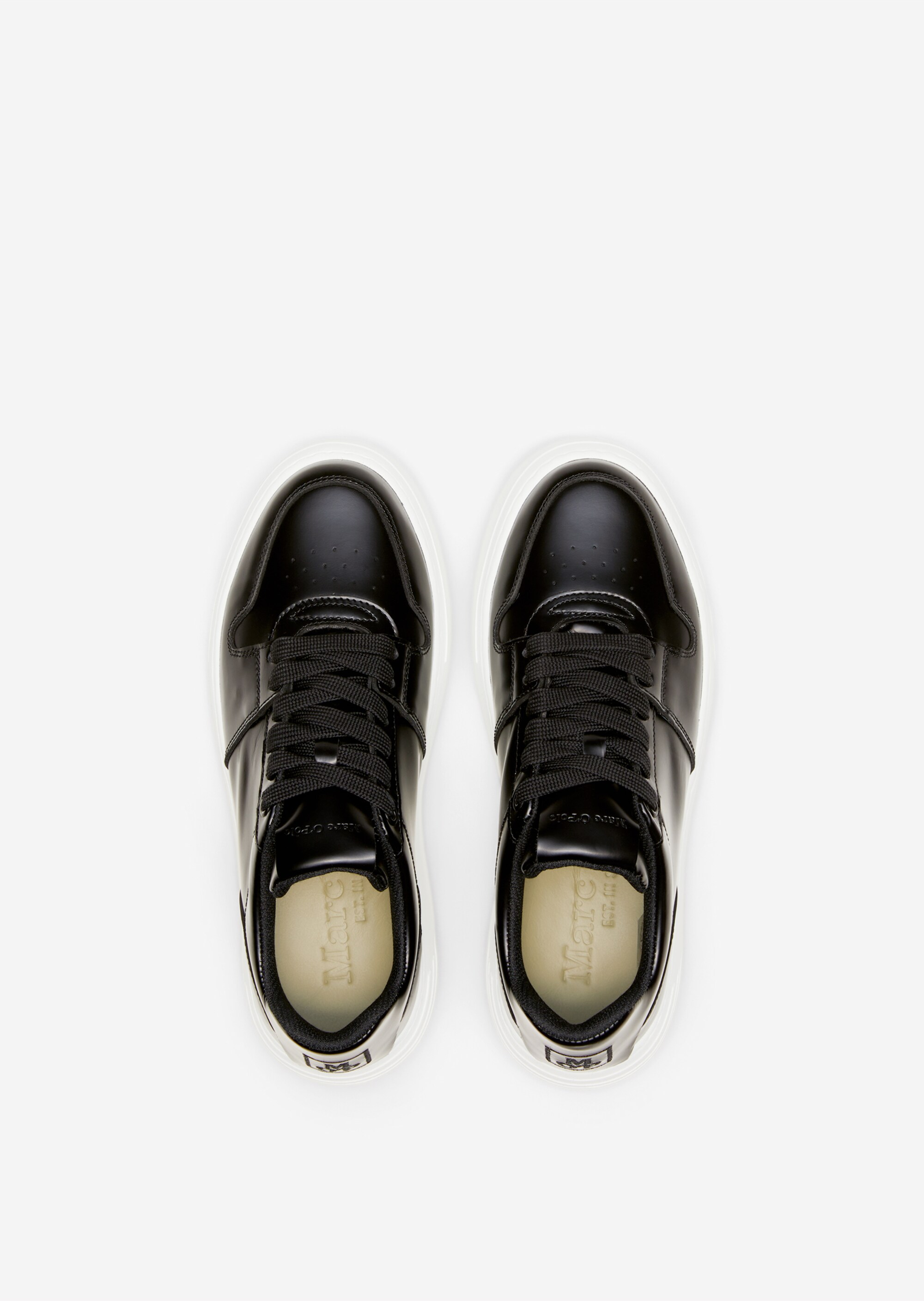 Plateau-Sneaker aus gebürstetem Rindleder