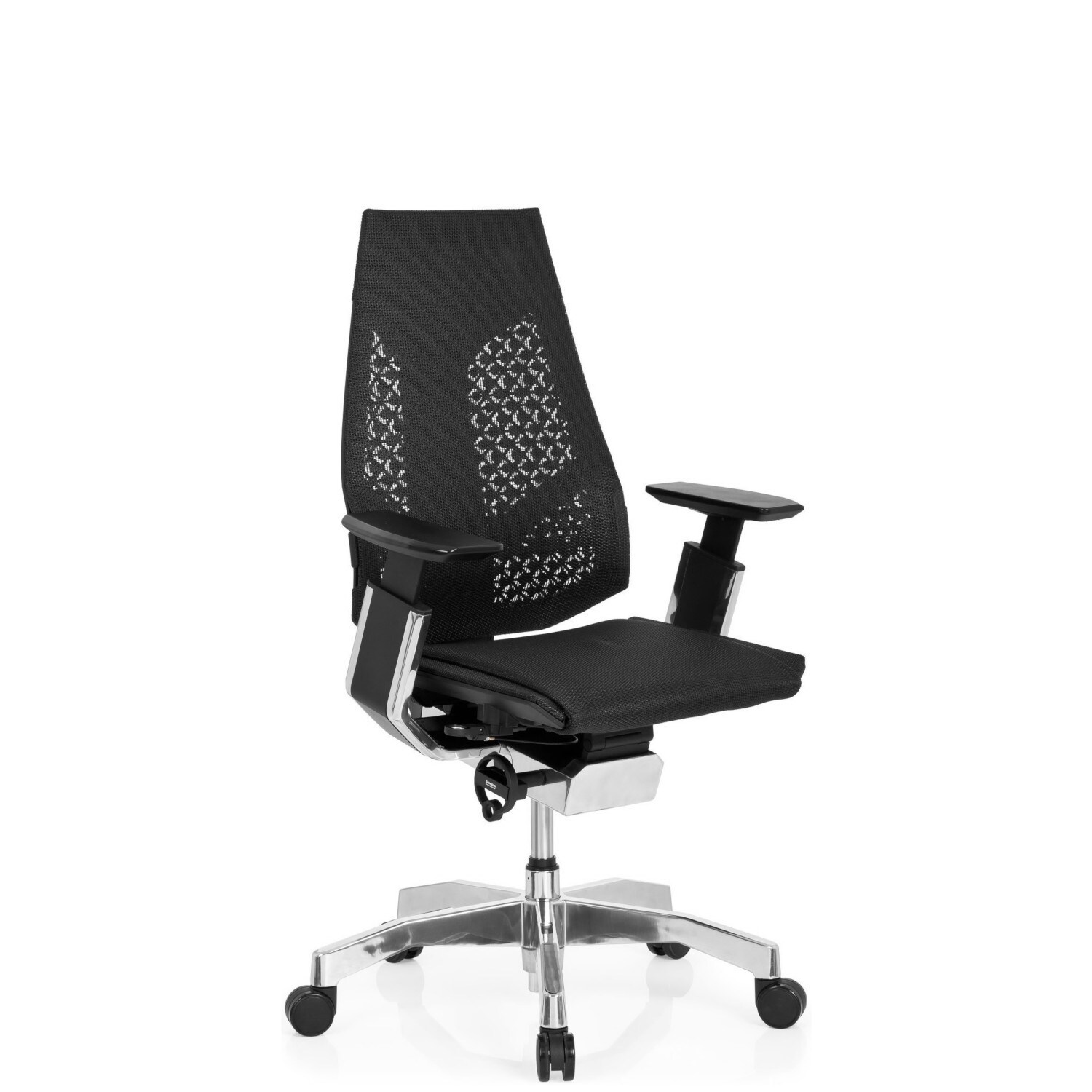 High End Bürostuhl GENIDIA Netzstoff mit Armlehnen hjh OFFICE