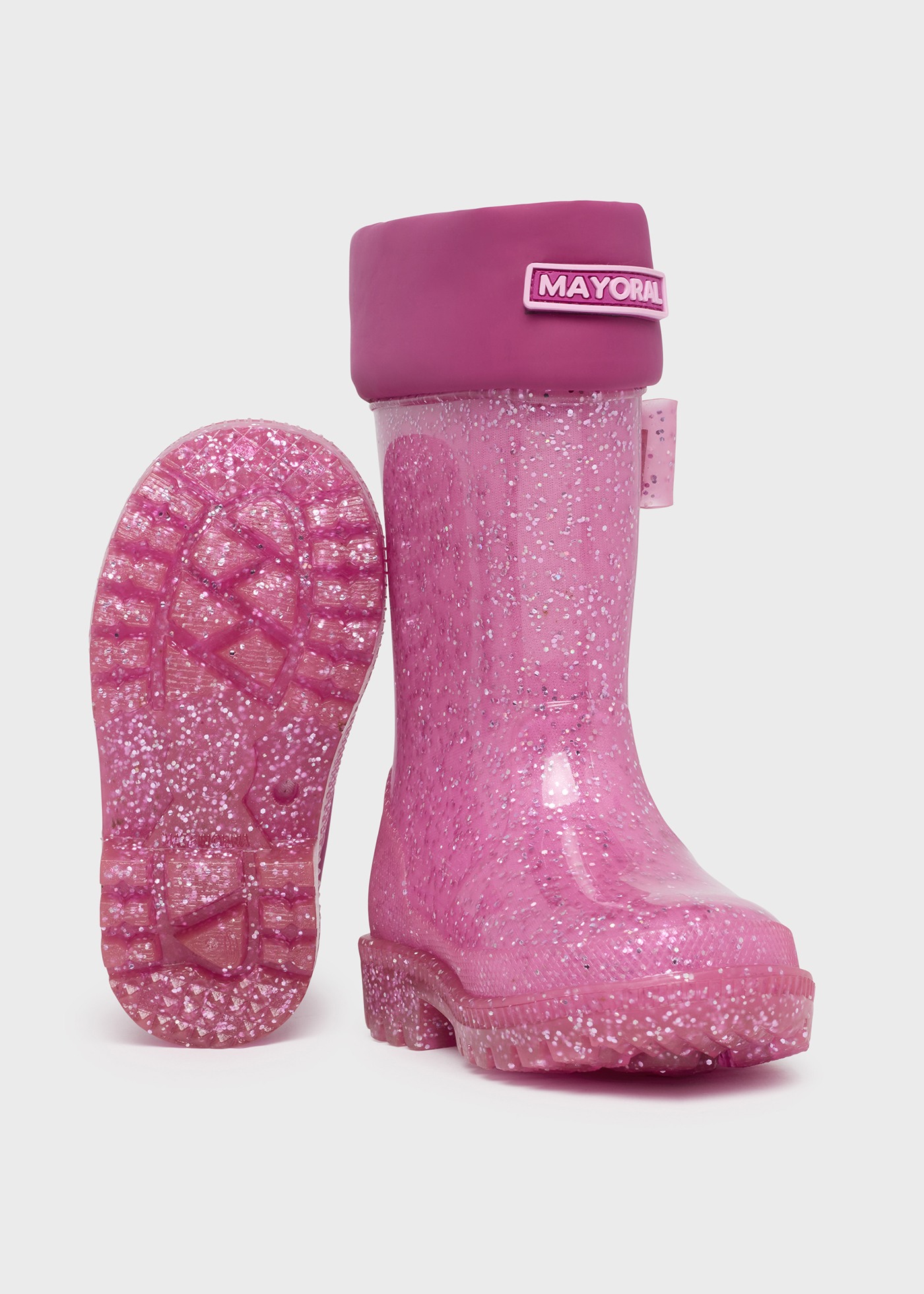 bota de chuva infantil com glitter