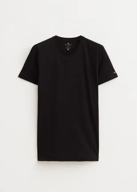 Basic t-shirt zwart (ZWART)