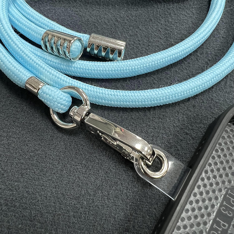 (150cm) Universal Necklace Handykette Umhängeband für Schutzhülle   1x Einlage - Hellblau