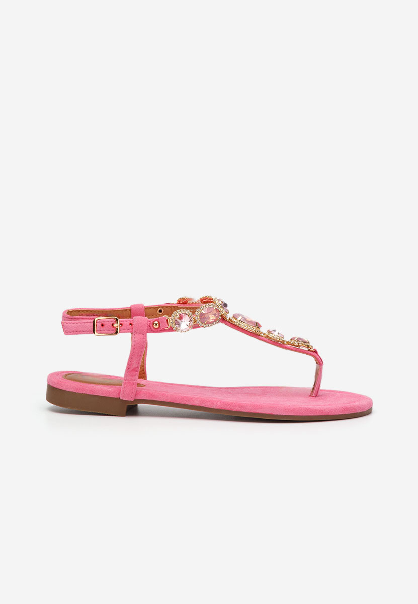 Sandales plates fuchsia Austea
