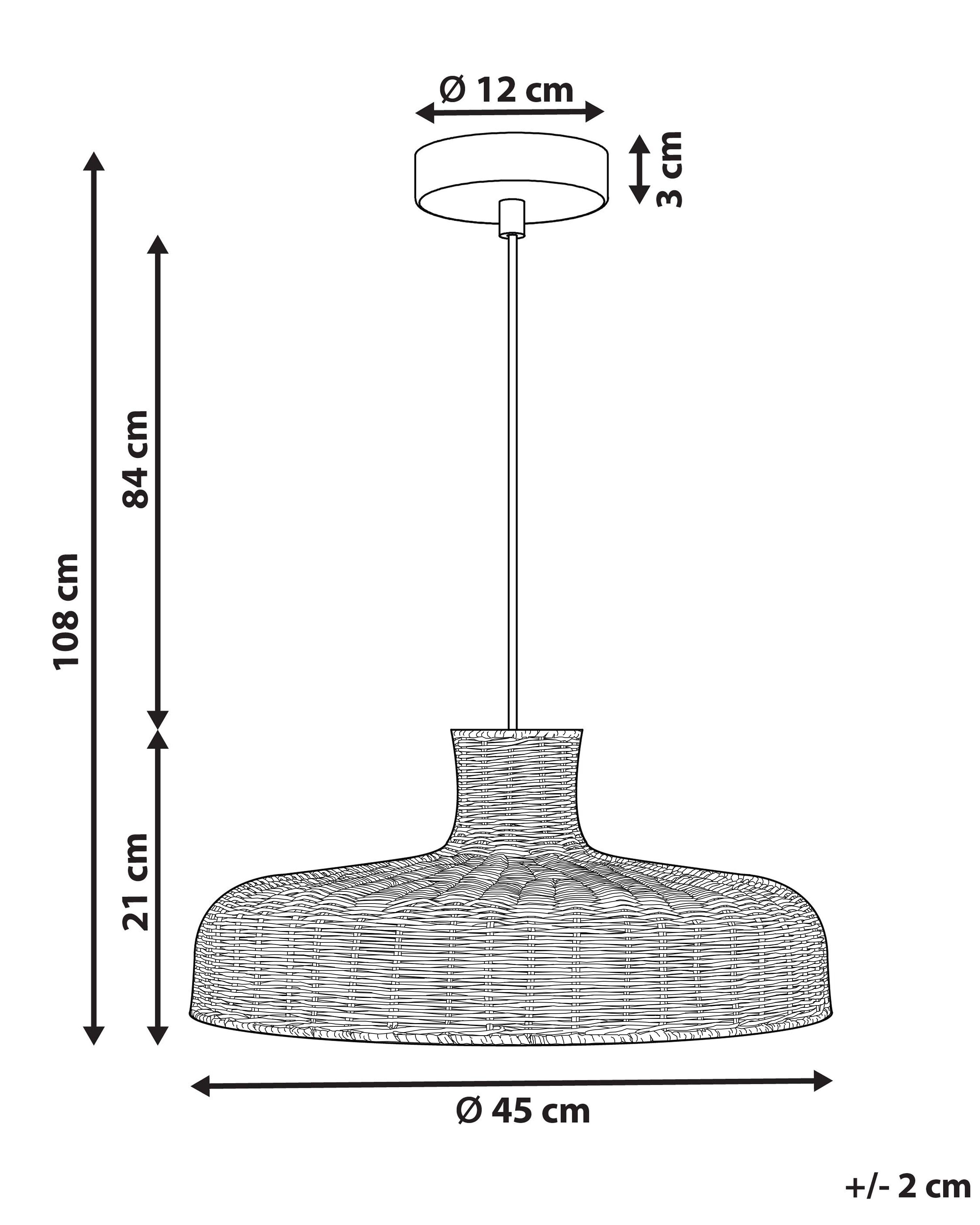 Hanglamp TAMARIN Rotan Natuurlijk