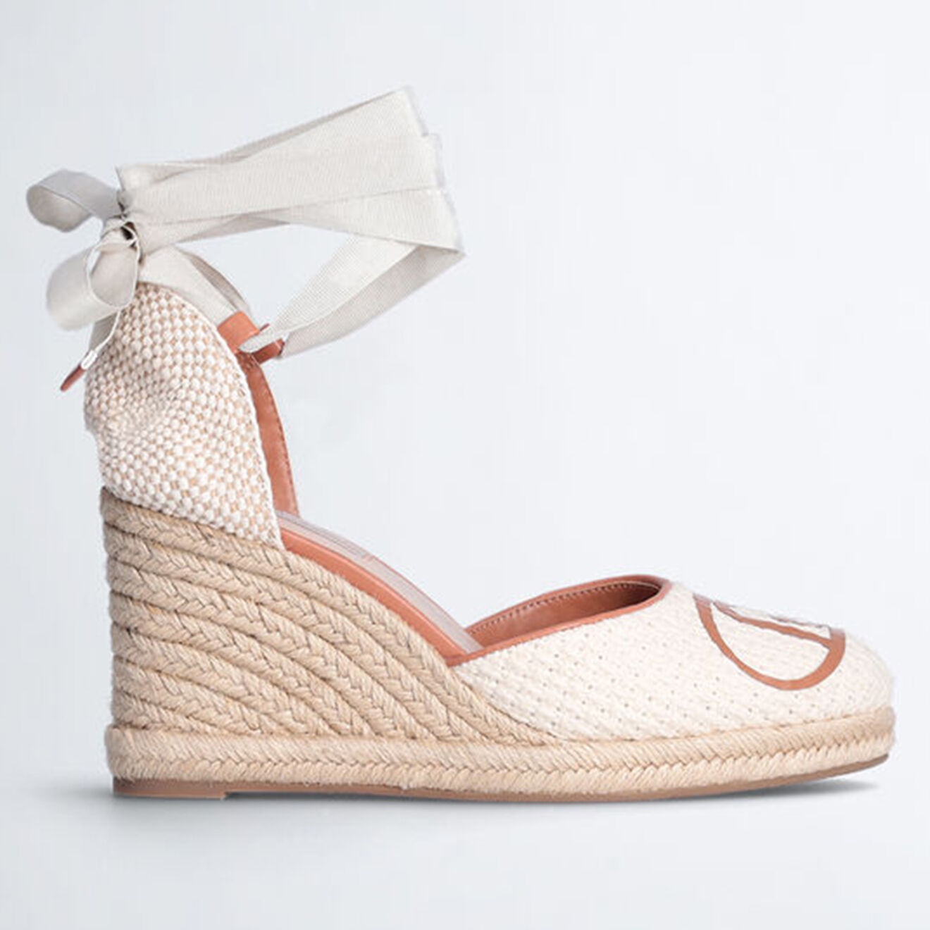 Liu-Jo Espadrilles compensées Damita beiges - Talon 9 cm