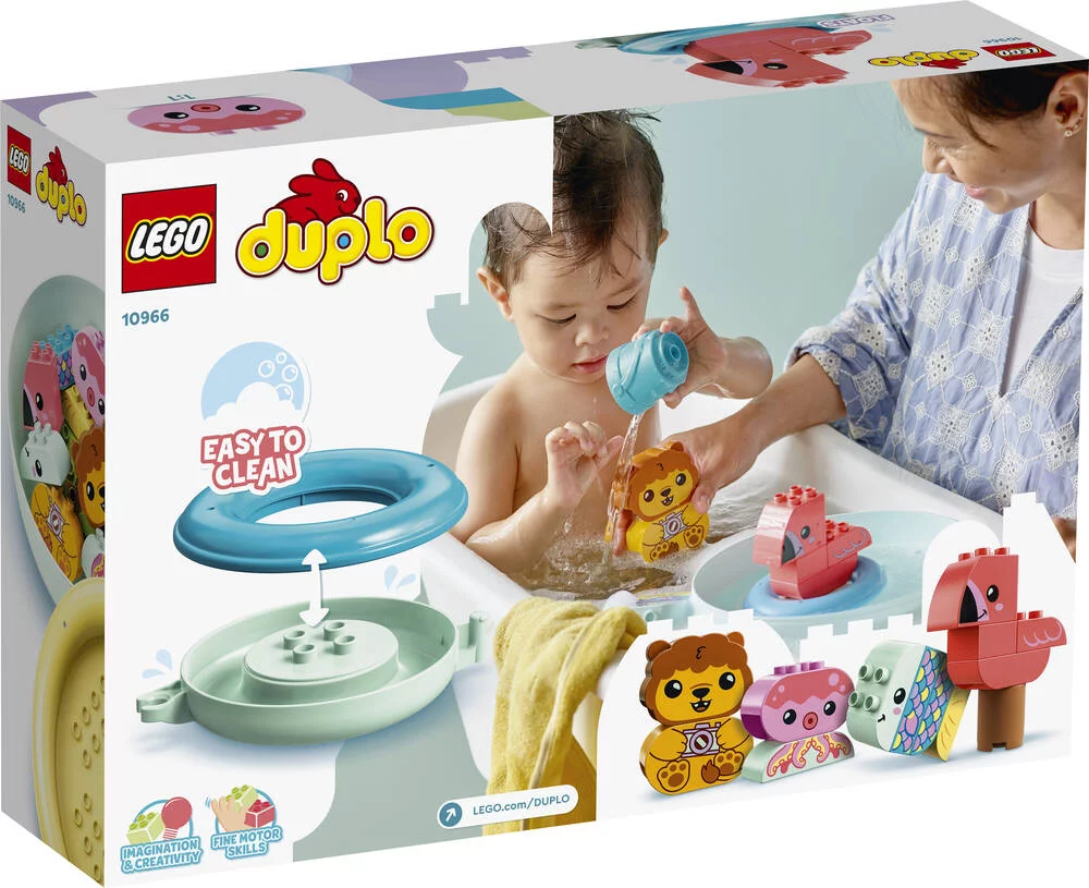 LEGO®DUPLO 10966 - JOUET DE BAIN : L’ILE FLOTTANTE DES ANIMAUX