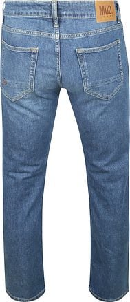 MUD Jeans Denim Regular Bryce Indigo Blauw Bryces mid straight cassie authentic indigo kopen