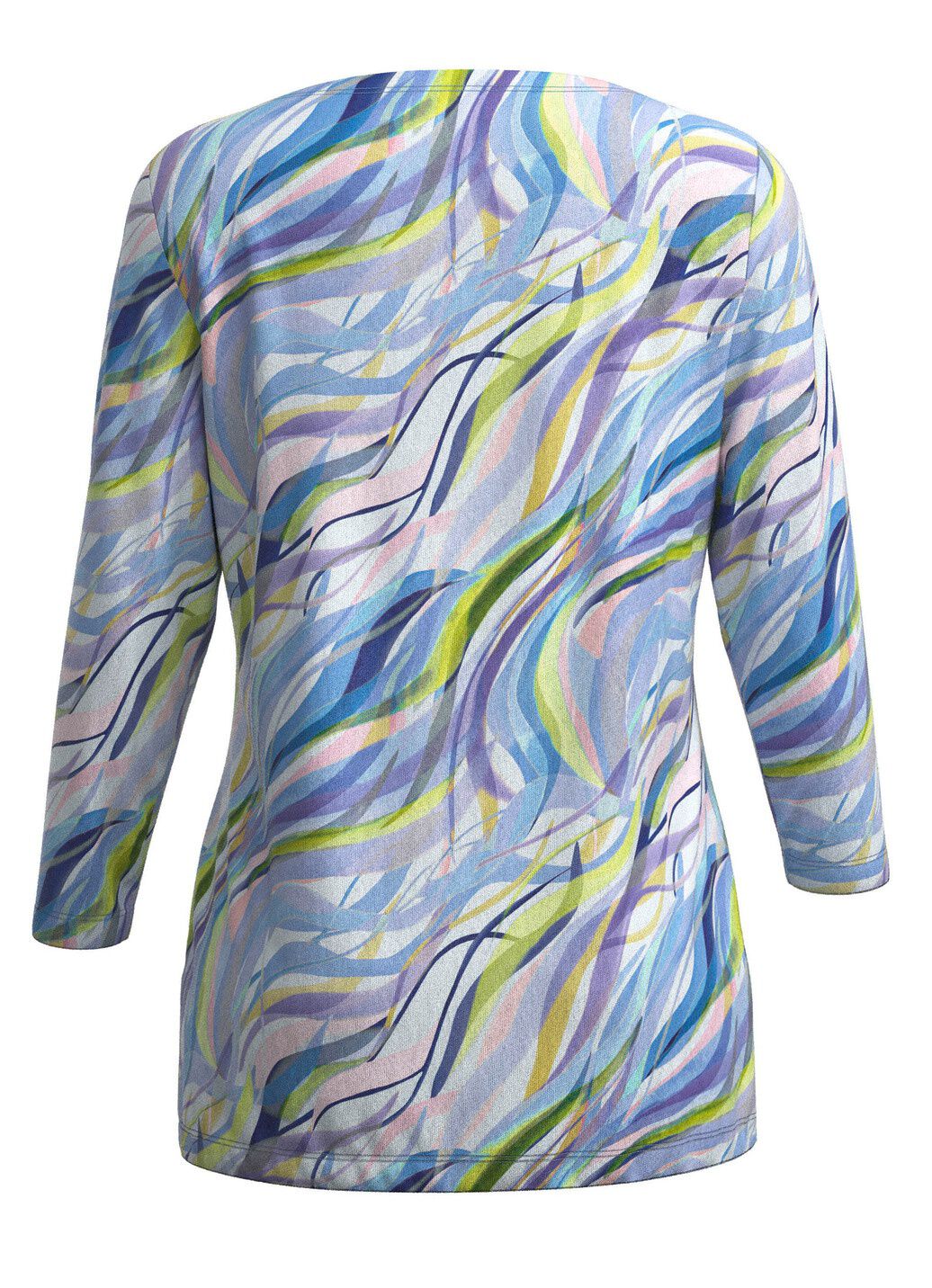 Pullover in Feinstrick mit Alloverdruck