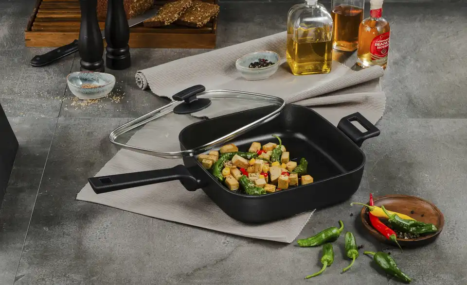 KHG Grillpfanne 28 x 28 cm Green Line Grillpfanne 28 x 28 cm
