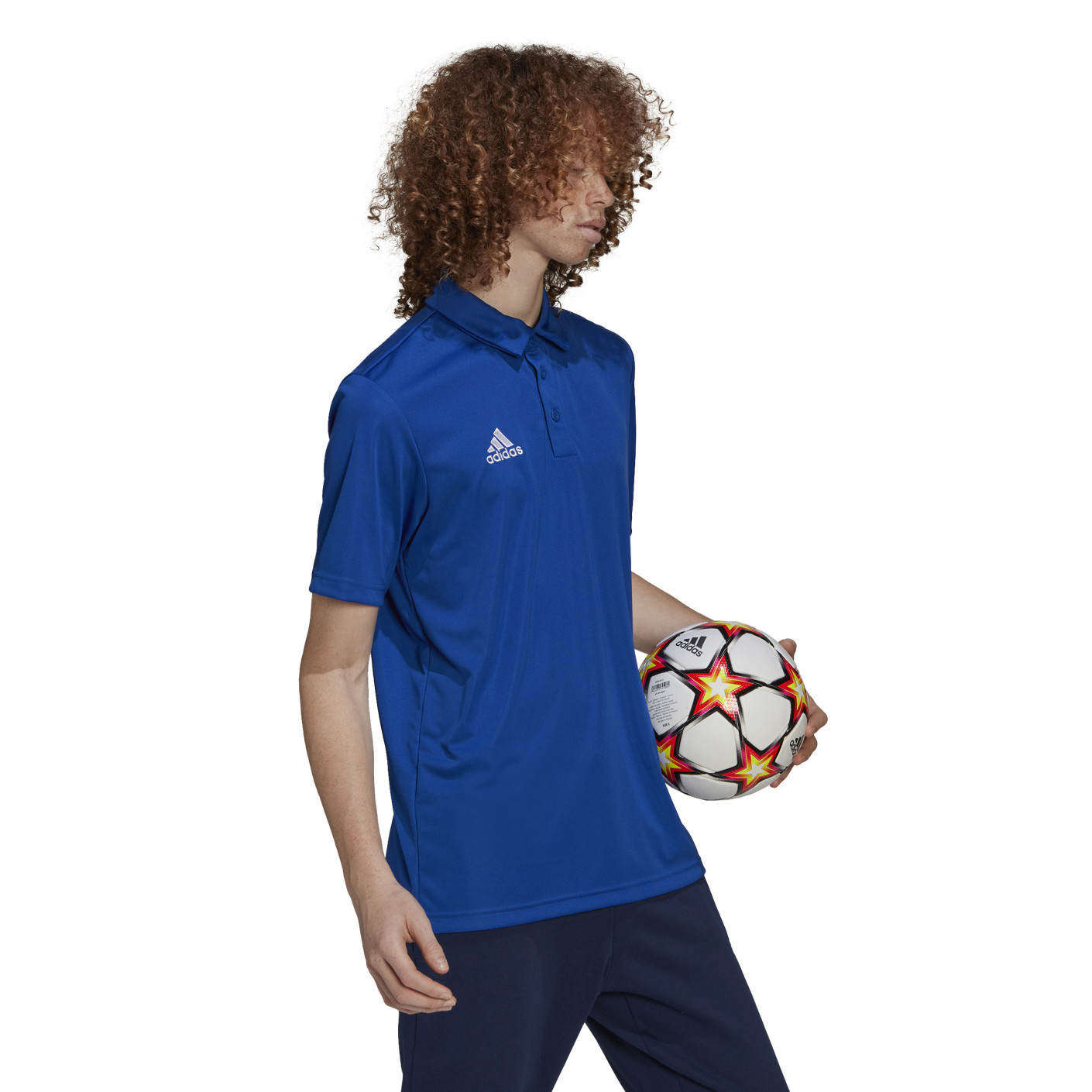 Adidas Entrada 22 Polo Blauw Wit