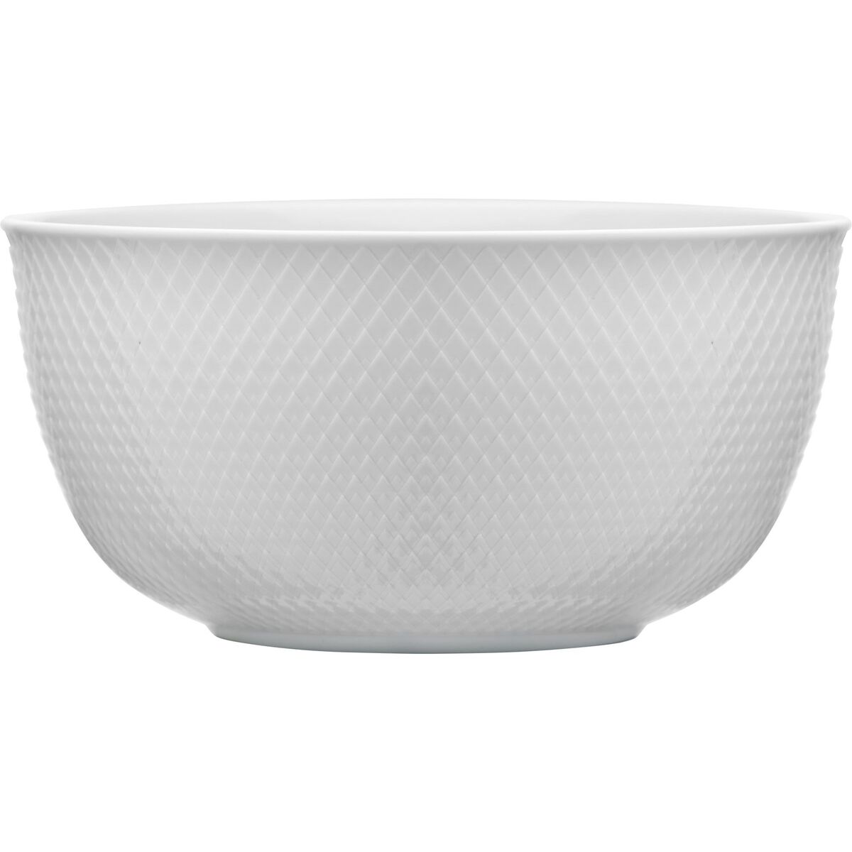 Rhombe Serveringsbolle, hvit Ø17,5 cm