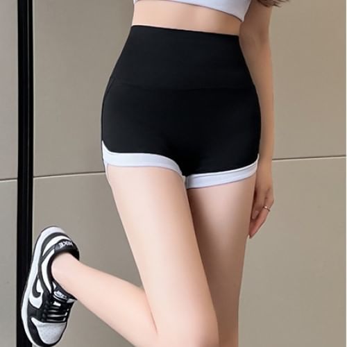 Bolgivy - Fietsbroek met hoge taille en contrasterende afwerking