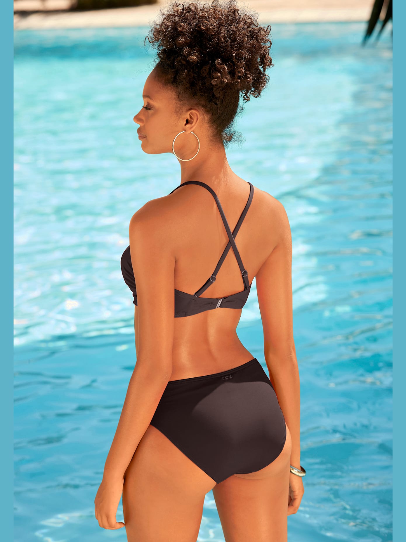 Maillot de bain bandeau à armatures design élégant