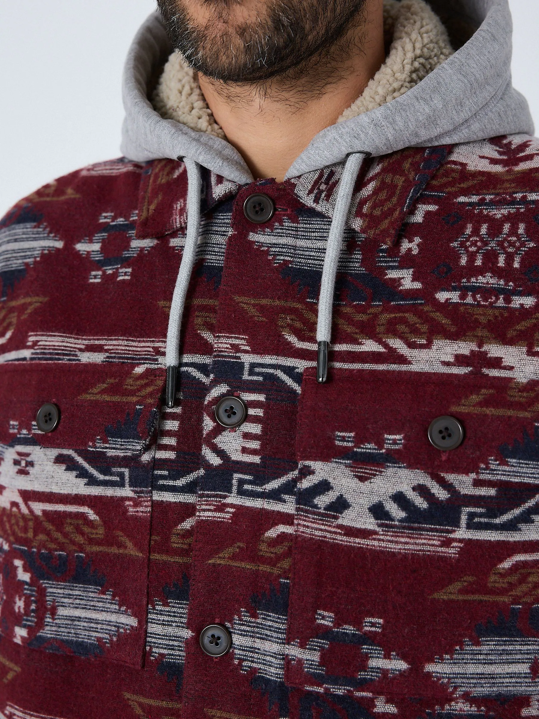 Bordeauxrood - Navajo Style Shacket