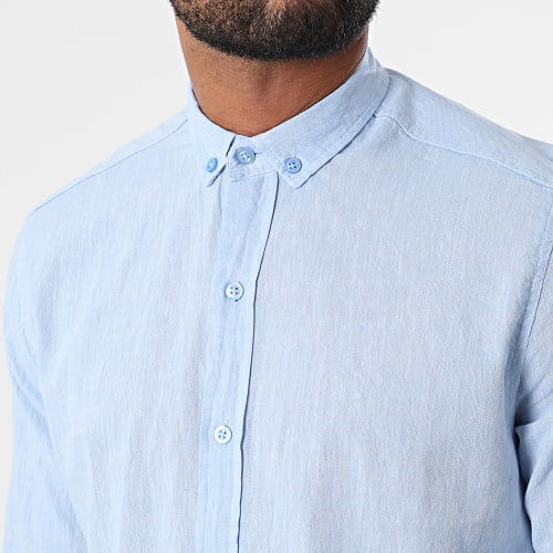 Chemise Manches Longues JCH-801 Bleu Ciel