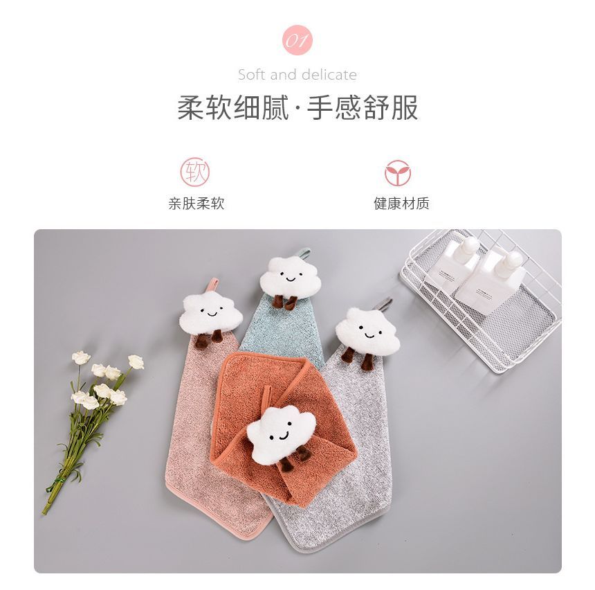 tuban - Cloud Charcoal Hand Towel