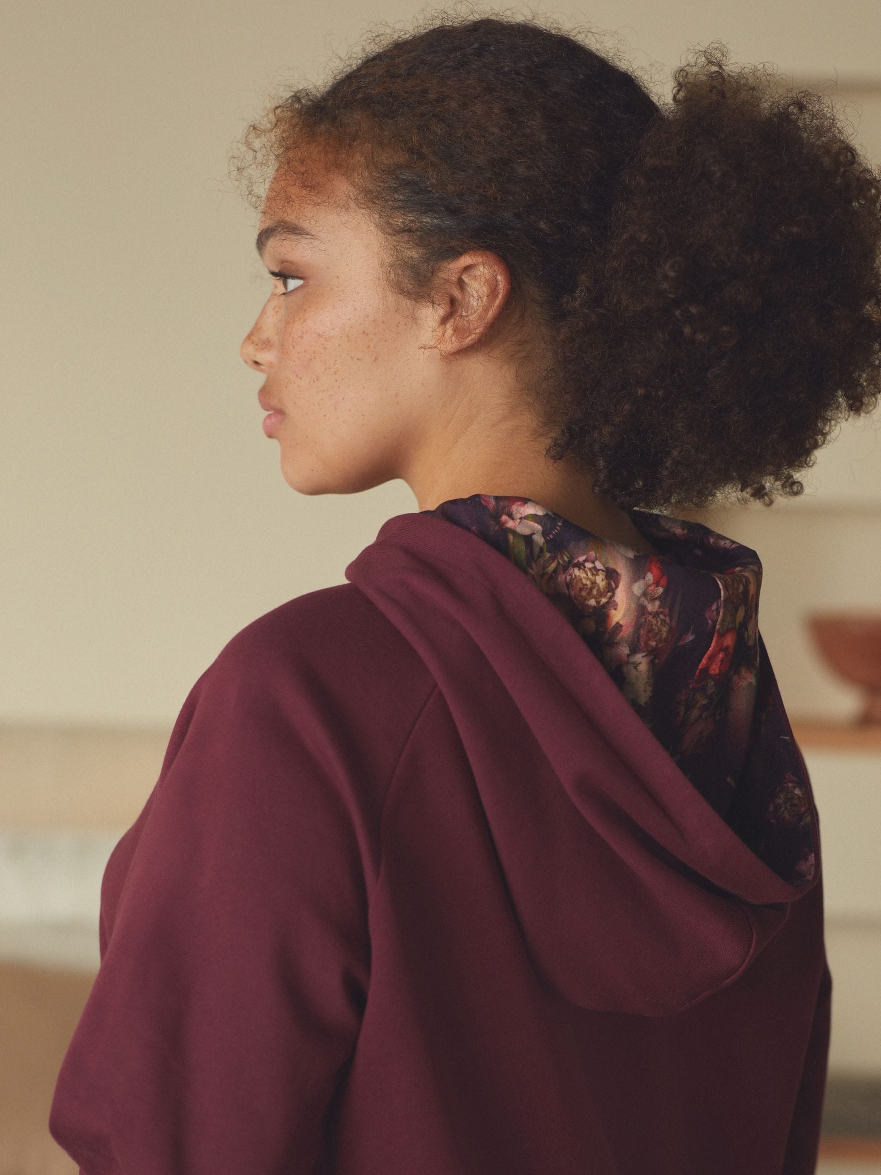 Bordeauxrood - B by Ted Baker Longline Hoodie
