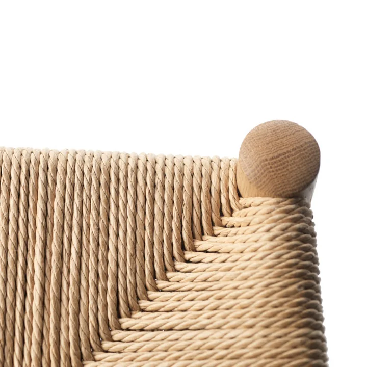 FDB Møbler - Jørgen Bækmark Barhocker J164C, H 67 cm, Eiche natur / Papierschnur