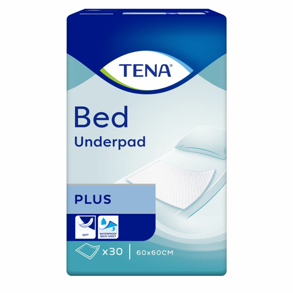 2x TENA Bed Onderlegger Plus 60 x 60 cm40 stuks